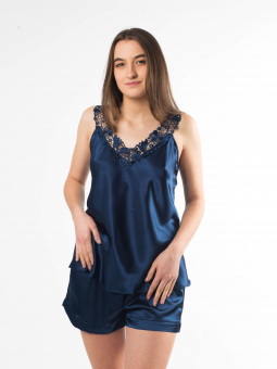 Піжама атласна Jasmin синя р.50-54